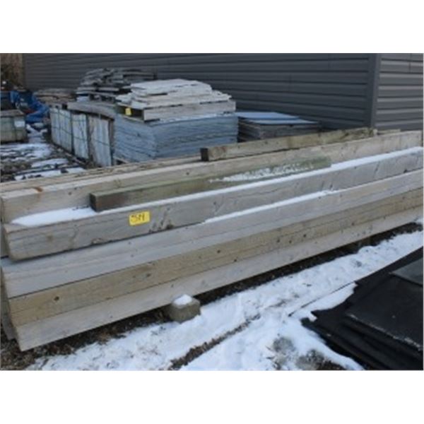 22 - 6" X 6" BY APPROX 10' (SELLING ALL FOR ONE MONEY)