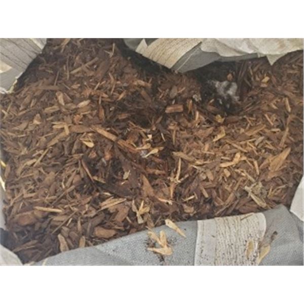 PARTIAL BAG OF CEDAR CHIPS