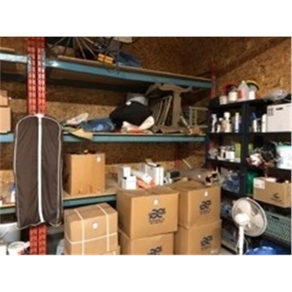 PALLET RACKING (EAST WALL) SELLS COMPLETE (NOT CONTENTS)