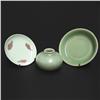 Image 1 : Three celadon pieces including small dish
