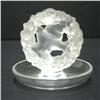 Image 2 : Lalique round pintray; frosted dove in wre