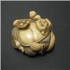 Image 1 : Ivory Japanese netsuke depicting the Buddh