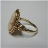 Image 2 : 14k gold cameo ring with carved shell came