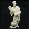 Image 1 : Early  20th C. carved ivory figurine of a