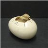 Image 1 : Early 20th C. carved ivory egg netsuke wit