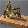 Image 2 : Miniature French bronze figure of a reclin