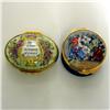Image 2 : Two Halcyon Days Enamels boxes including m
