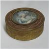 Image 2 : French round bronze dresser box with hand