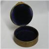 Image 3 : Round brass dresser box with hand painted