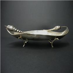 Mexican sterling silver serving bowl with