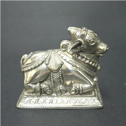 Solid silver figure of Shiva, Hindu deity