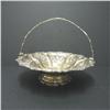 Image 1 : English silver basket with repousse shell,