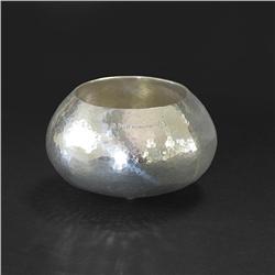 Mexican sterling silver hand hammered foot