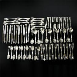 Gorham sterling silver flatware set "Chant