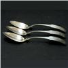 Image 1 : Three coin silver serving spoons; initiale
