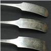 Image 2 : Three coin silver serving spoons; initiale