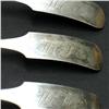 Image 3 : Three coin silver serving spoons; initiale