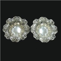 Pair of Reed & Barton sterling silver bowl