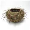 Image 1 : Hand crafted basket; round woven form with