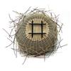 Image 2 : Hand crafted basket; round woven form with
