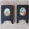 Image 1 : A pair of miniature paintings on ivory of