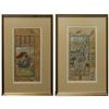 Image 1 : Pair of Persian miniature watercolor paint