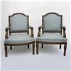 Image 1 : Pair of Louis IXV style fauteuils; carved
