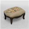 Image 1 : Louis XV style footstool with needlepoint