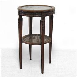 Louis XVI Revival round two tiered marble