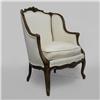 Image 3 : Pair of Louis XV style walnut bergere chai
