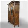 Image 2 : Louis XV style walnut wardrobe; overhangin