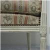 Image 2 : Louis VXI Revival settee; painted fruitwoo