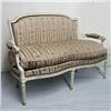 Image 4 : Louis VXI Revival settee; painted fruitwoo