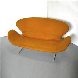 Arne Jacobson 20th C. modern settee; origi