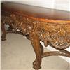 Image 2 : Walnut leathertop demilune sideboard; tool