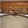 Image 4 : Walnut leathertop demilune sideboard; tool