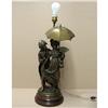 Image 2 : Spelter double figural lamp "Offre Galante