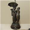 Image 5 : Spelter double figural lamp "Offre Galante