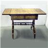 Image 1 : Neo Classical black walnut veneer table wi
