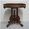 Image 2 : Renaissance Revival walnut marble top tabl