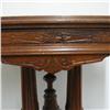 Image 4 : Renaissance Revival walnut marble top tabl