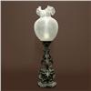 Image 1 : Cast spelter table lamp with acid etched g