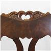 Image 3 : Set of six walnut side chairs; carved cres