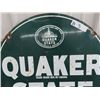 Image 2 : Quaker State Motor Oil Sign - Metal 2 Sided 29" x 26.5"