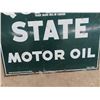 Image 3 : Quaker State Motor Oil Sign - Metal 2 Sided 29" x 26.5"