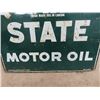 Image 6 : Quaker State Motor Oil Sign - Metal 2 Sided 29" x 26.5"