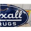 Image 3 : Rexall Drugs Porc Oval - 2 Sided Sign 29" x 57"