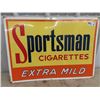 Image 1 : Metal Sportsman Cigarettes Sign  20" x 28"