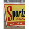 Image 2 : Metal Sportsman Cigarettes Sign  20" x 28"