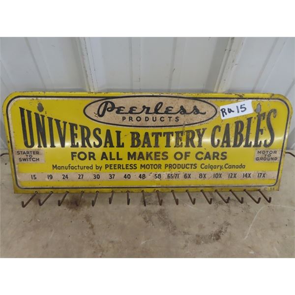 Metal Peerless Battery Cable Rack 7.5" x 20"